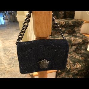 Versace shoulder bag with black Diamonds